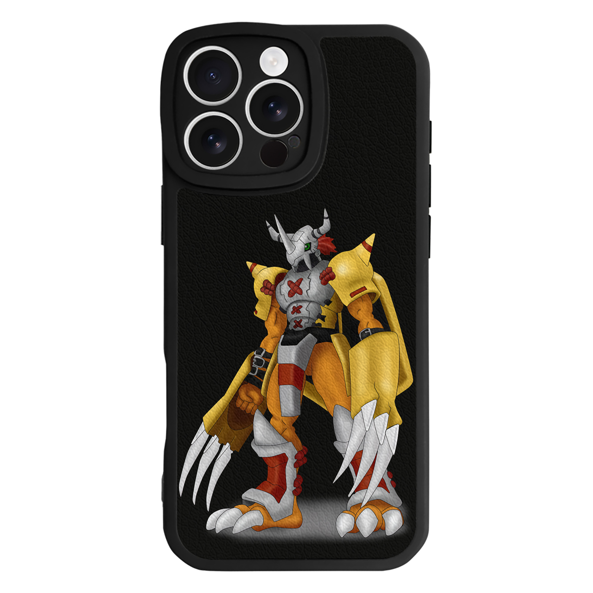 （画像用） Digimon デジタルモンスター/デジモン 【iPhone 16シリーズ対応】シリコンスマホケース（レザー調） 材質：シリコン
